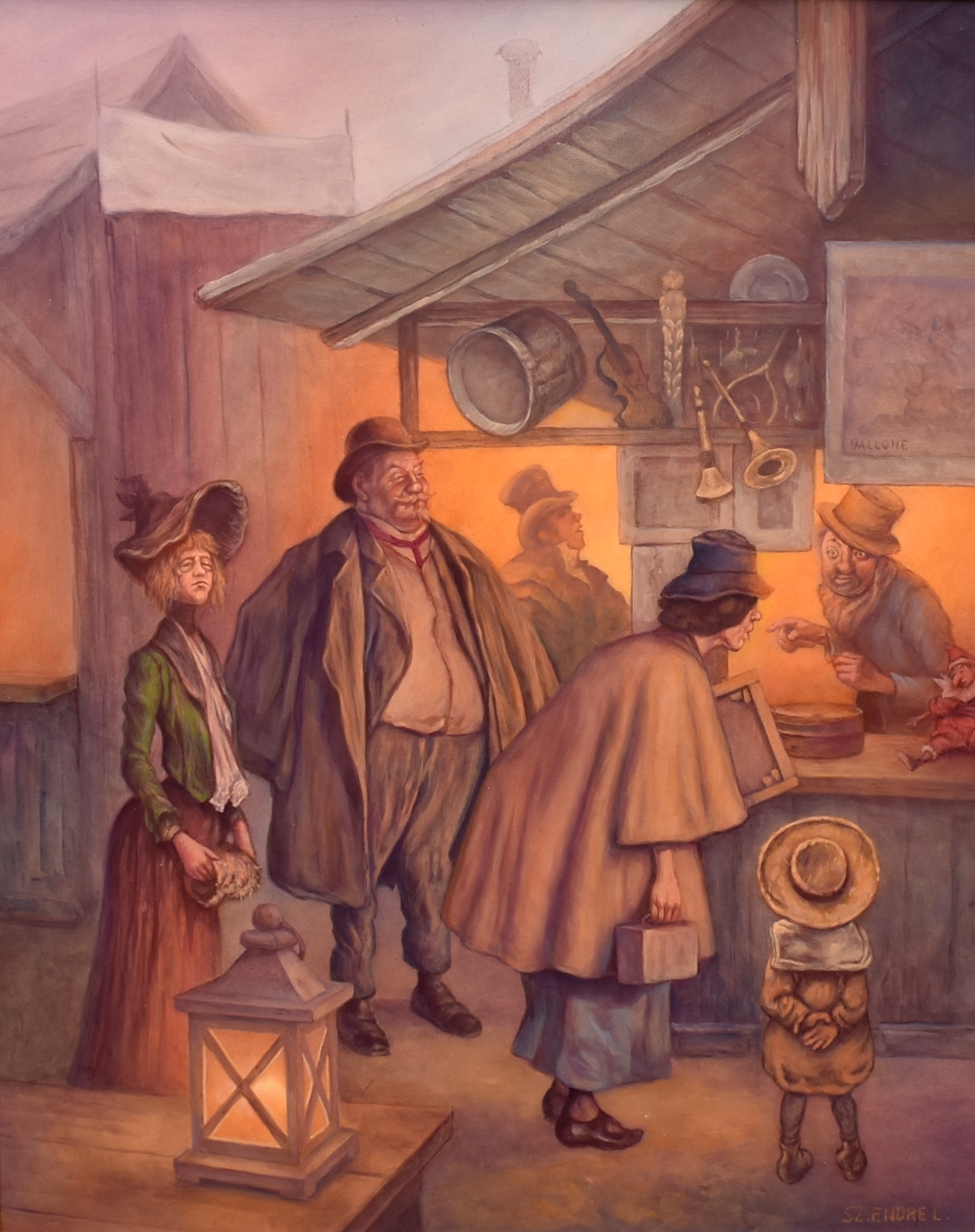 Vándorfény Kortárs Galéria Szász Endre László "Vallone" - Nehéz döntés