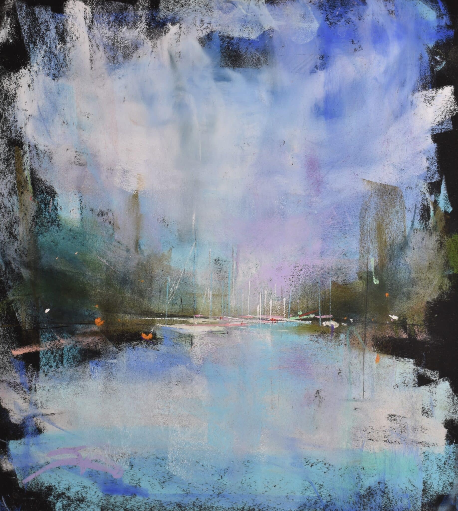 Vándorfény Kortárs Galéria Gécseg András - Kikötői impresszió