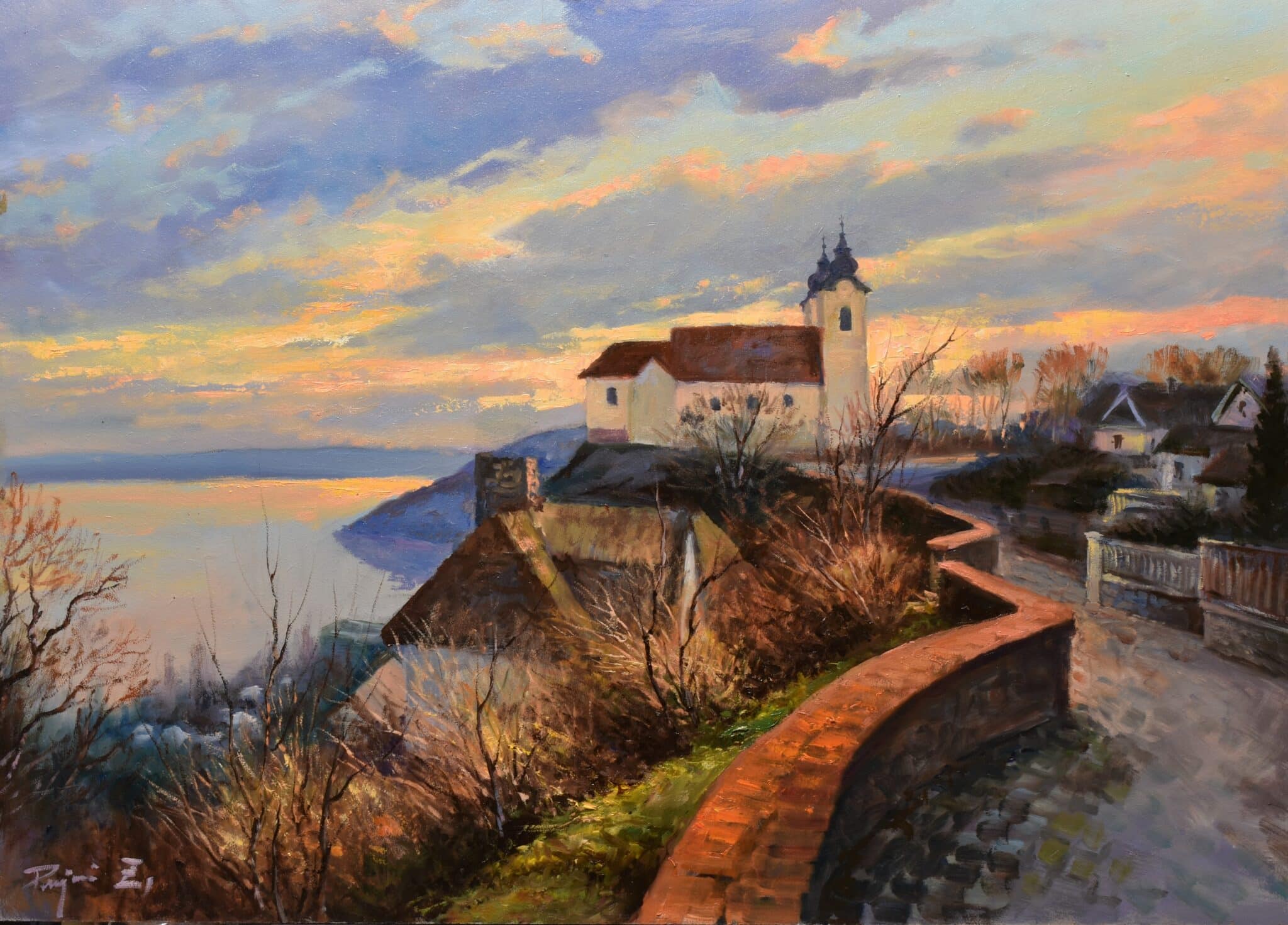 Vándorfény Kortárs Galéria Rajczi Zoltán - Este Tihanyban