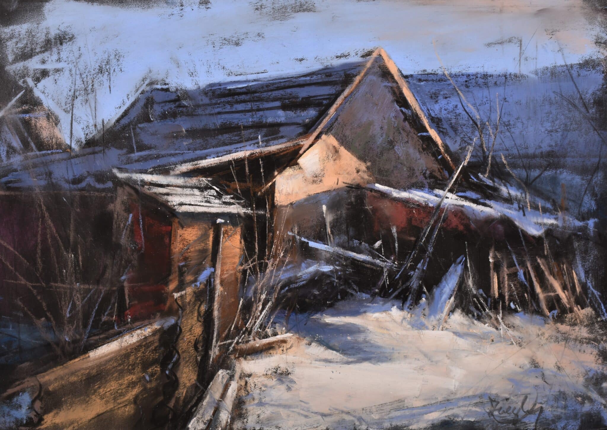 Vándorfény Kortárs Galéria Ziegler Németh Ferenc - Téli tanyavilág