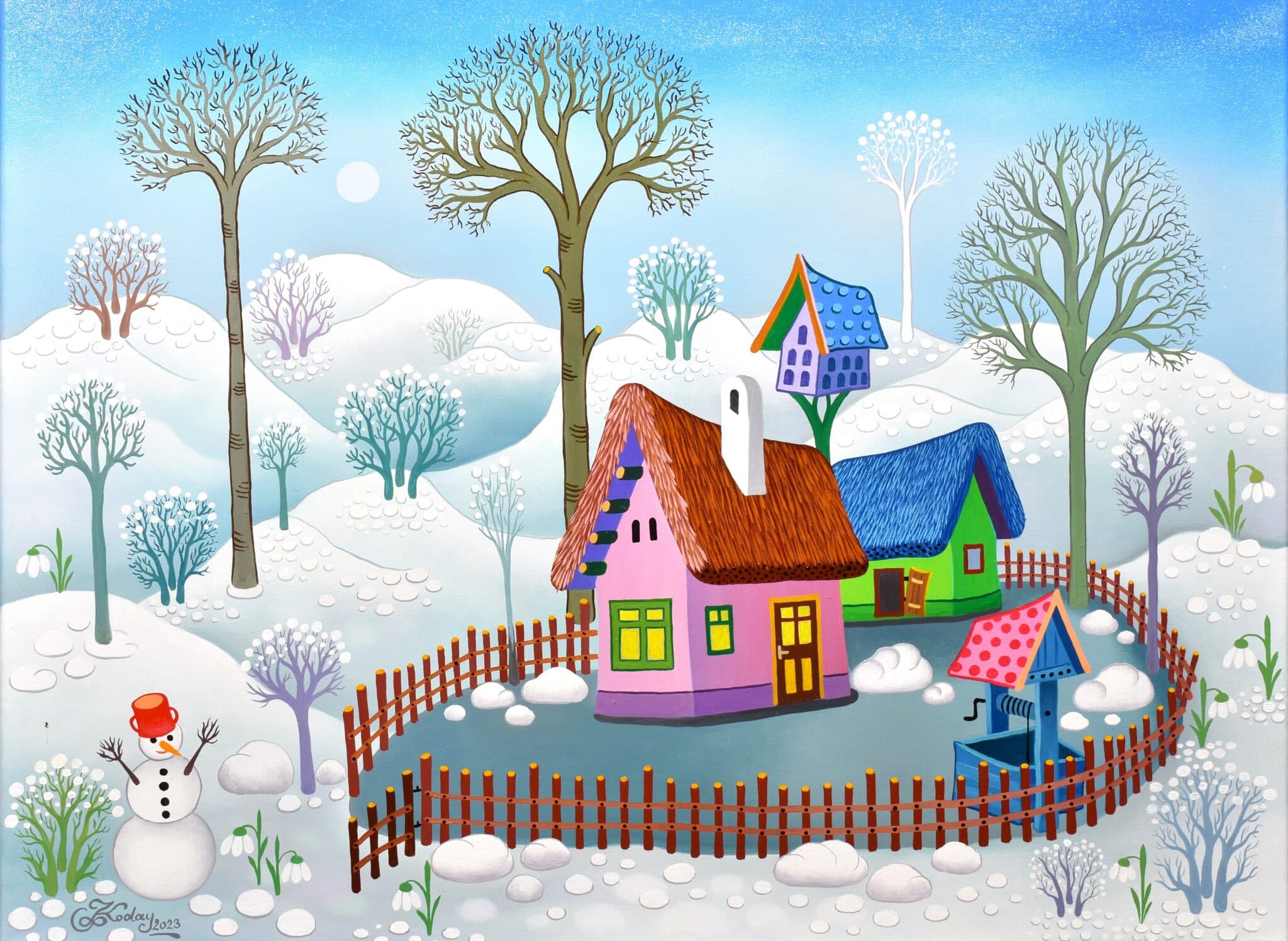 Vándorfény Kortárs Galéria Koday László - Tanya télen