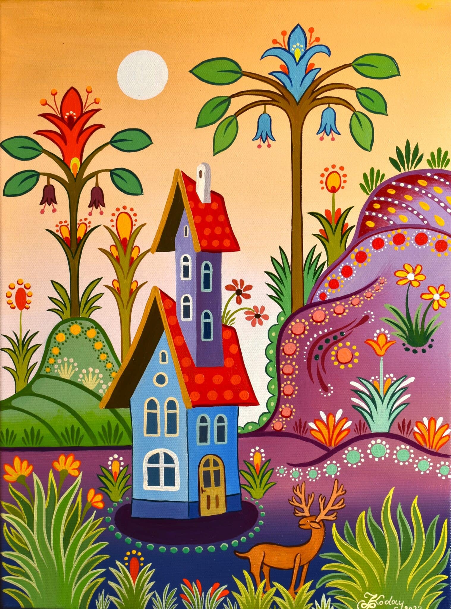 Vándorfény Kortárs Galéria Koday László - Virágzó fák