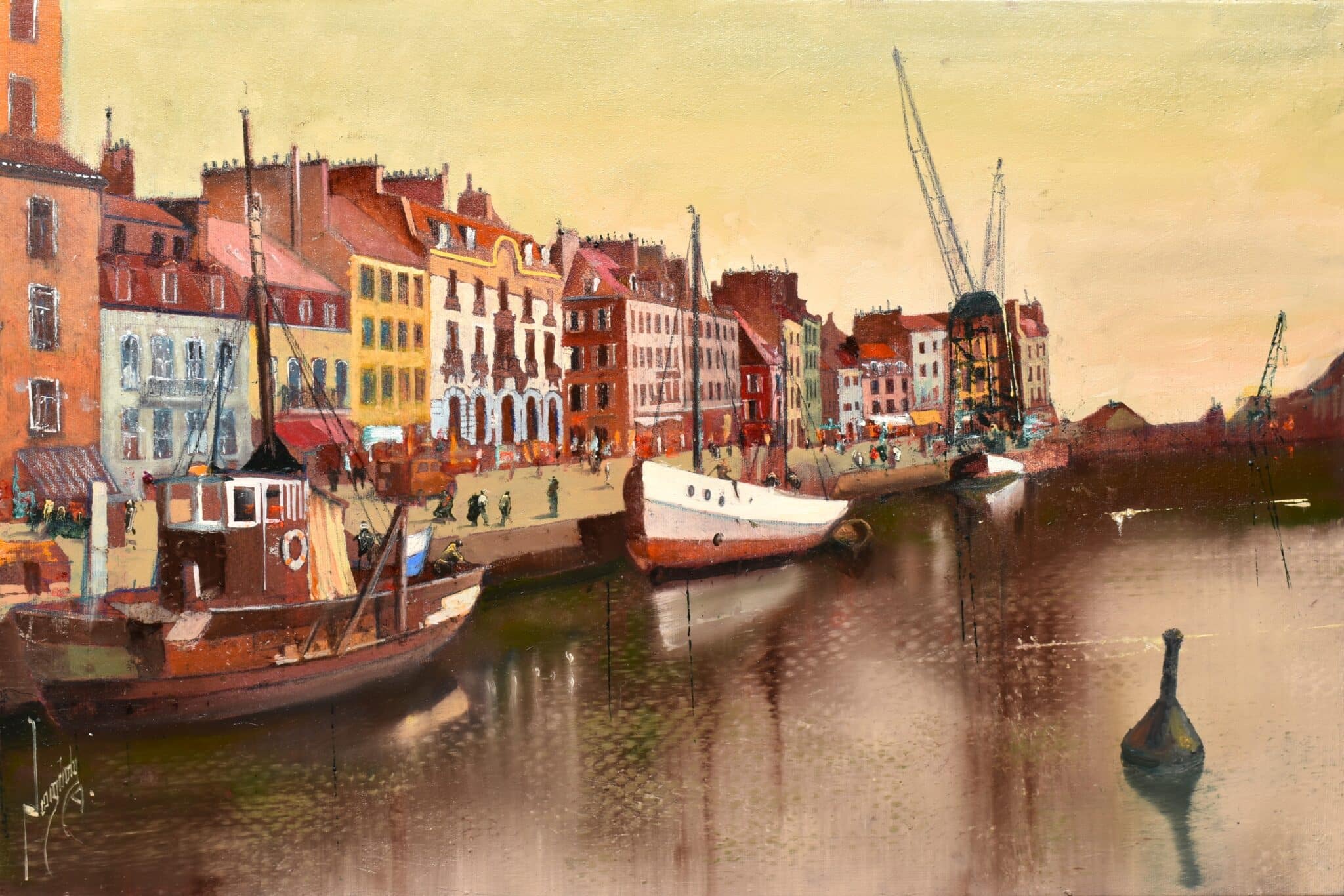 Vándorfény Kortárs Galéria Neogrády Antal - Cherbourg kikötője