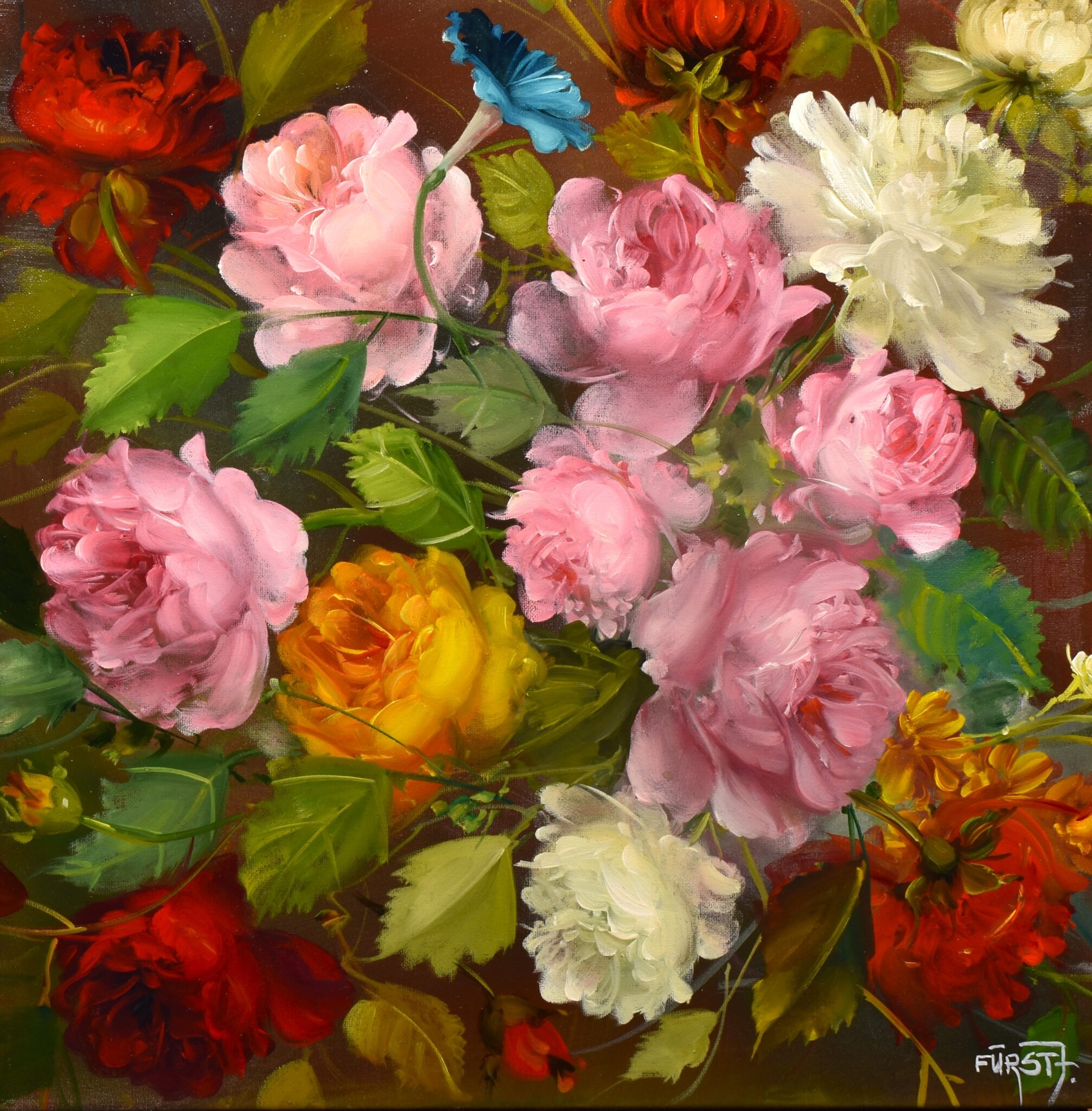 Fürst József - Virágok közt